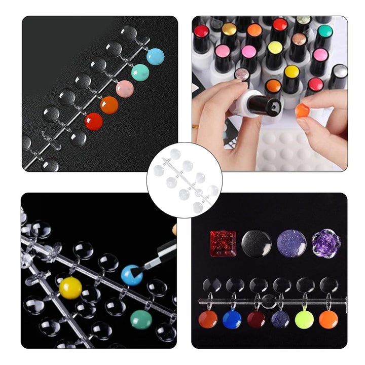 120 buc puncte de afișare unghii puncte de culoare pentru lipire, unghii presate, puncte de afișare unghii, mostre unghii, vârfuri unghii, accesorii unghii Do-It-Yourself, afișare unghii, vârfuri unghii pentru unghii cu gel, autoadezive transparente