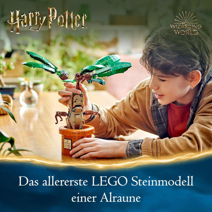 LEGO Harry Potter Magic Potion Plant: Mandrake, jucărie plantă cu ghiveci, cadou magic pentru fete, băieți și toți fanii, set de joacă pentru copii imaginativi, decorațiuni interioare 76433 Seturi de constructie Besuche den LEGO-Store