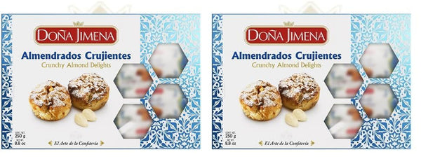 – Fursecuri crocante cu migdale, cea mai înaltă calitate, biscuiți tipici de Crăciun, rețetă artizanală, 250 g (pachet de 2)