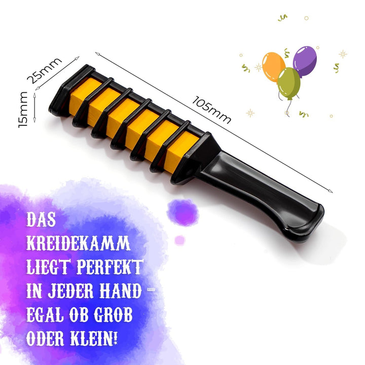 Magicat cretă de păr pentru fete set I 10 culori lavabile și 5 legături de păr I Cadou pentru fete de la 4 ani la 10 ani I Cadou creativ pentru petrecerea aniversară a copiilor 2025 I Sigur și colorat Vopsea pentru par Naty Shop