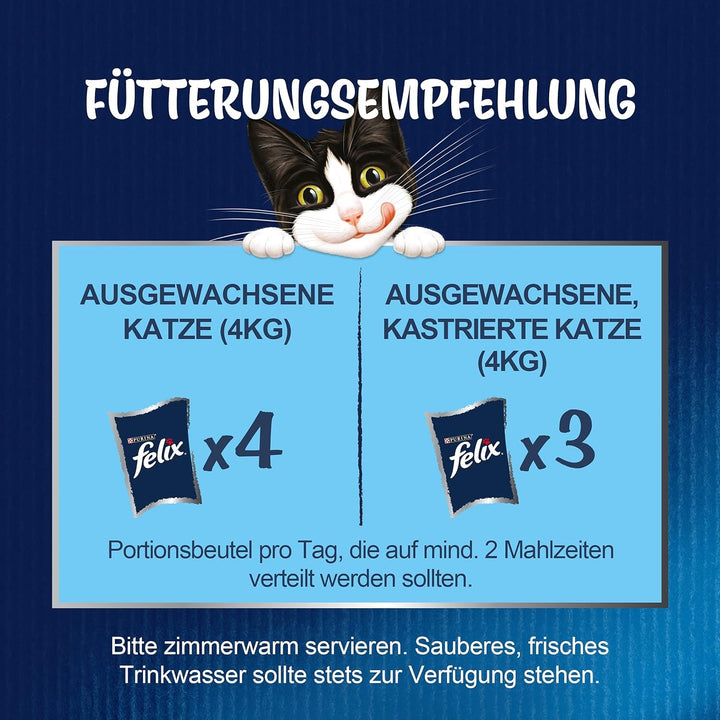 FELIX so Gut Wie Es Aussieht hrană pentru pisici umedă în jeleu, variety mix, pachet de 6 (6 X 12 pungi a 85G)