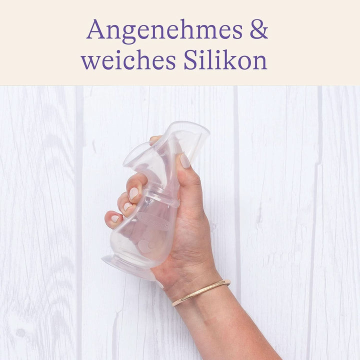 Lansinoh Silikon Milchpumpe & Muttermilchauffänger - Angenehmes & Extrem Weiches Silikon - Rettet Jeden Tropfen Muttermilch - Alternative Zu Milchauffangschalen, 1 Stück (1Er Pack) Accesorii Hrana si Alaptare Bebe Naty Shop