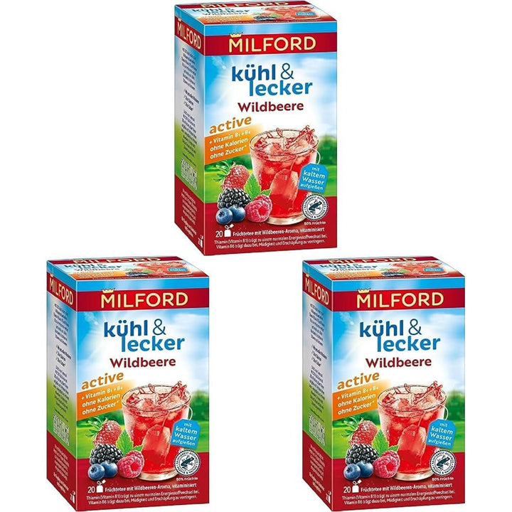 MILFORD Răcoritor și delicios Maracuja-Vanilie | Ceai de fructe cu aromă de maracuja-portocală-vanilie | 18 pliculețe de ceai