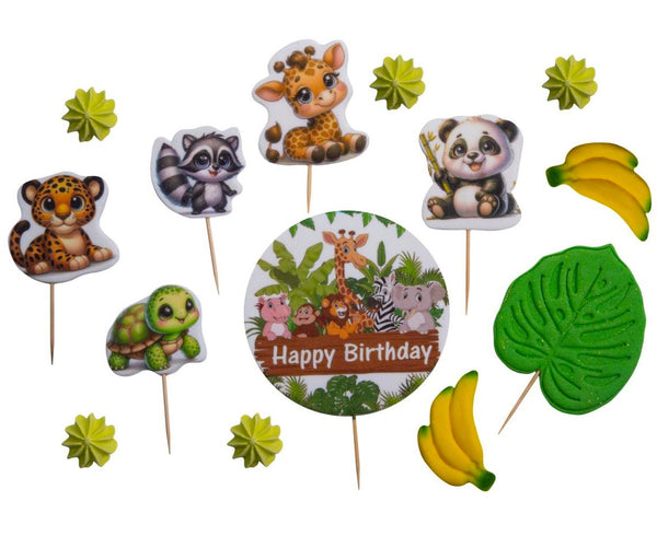Set 13 decoratiuni comestibile, Safari