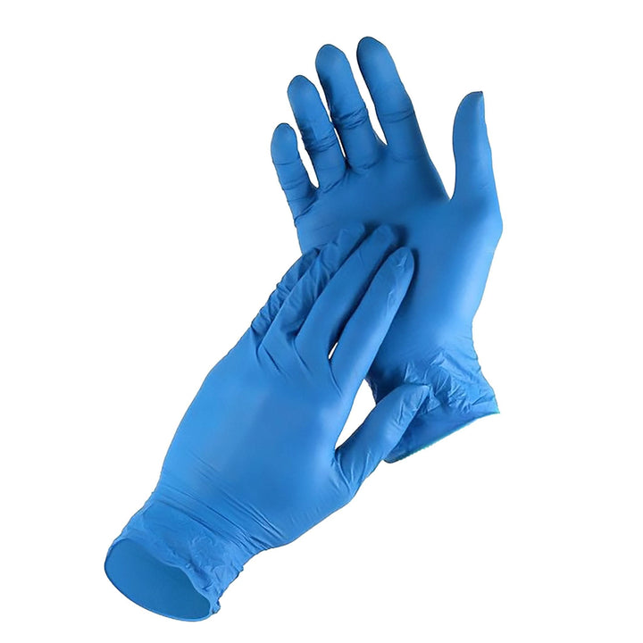 Manusi nitril nepudrate albastre Nitrylex 100buc, marimea M Nati Shop