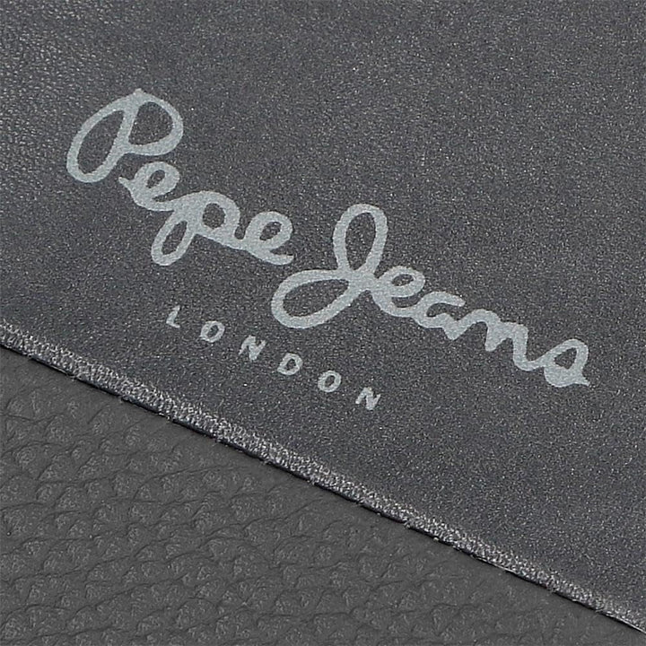 Pepe Jeans Joumma Bags Double Purse, Negru, 11 x 7 x 1,5 cm, Piele, Negru, Talla única, Portofel Portofel Barbati Naty Shop