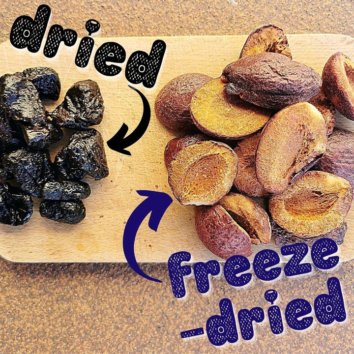 Prune liofilizate | Prune liofilizate 100% naturale | Fără zahăr adăugat Dulciuri liofilizate sănătoase | Prune liofilizate Fructe liofilizate Fructe liofilizate ZingyZoo Produse deshidratate Magazinul meu