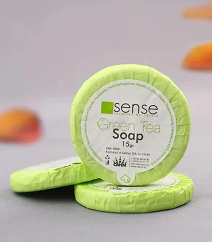 Sapun hotelier Sense Green Tea 15 gr, 25 bucati Cosmetica Hoteliera Naty Shop